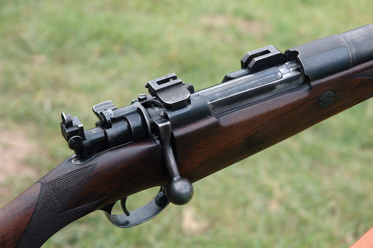 British riflemakers found much to like in Magnum Mauser actions. This 375 is a Holland & Holland.